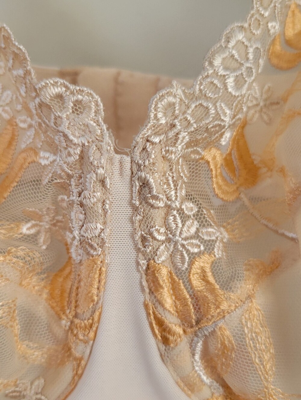 Wacoal Embroidered Lace Sheer Unlined Underwire Bra 36DDD Intimates Romantic - Picture 4 of 12